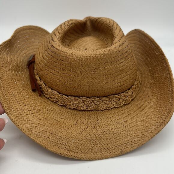 Conner Hats Organic Raffia Western Hat Size Small - Picture 4 of 9